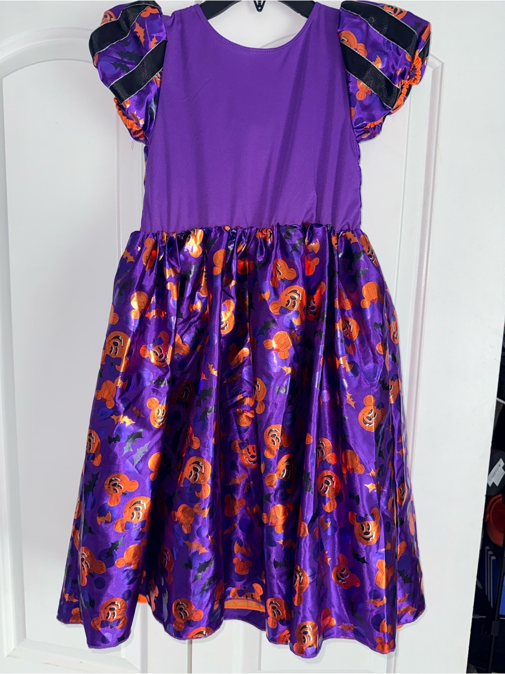 Disney Parks Girls Halloween Minnie Witch Dress Size 7/8 Not So Scary Halloween - Picture 3 of 3